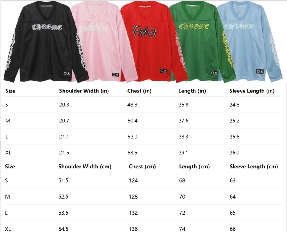 Chrome Hearts flower arm ice hockey casual Tops Pants