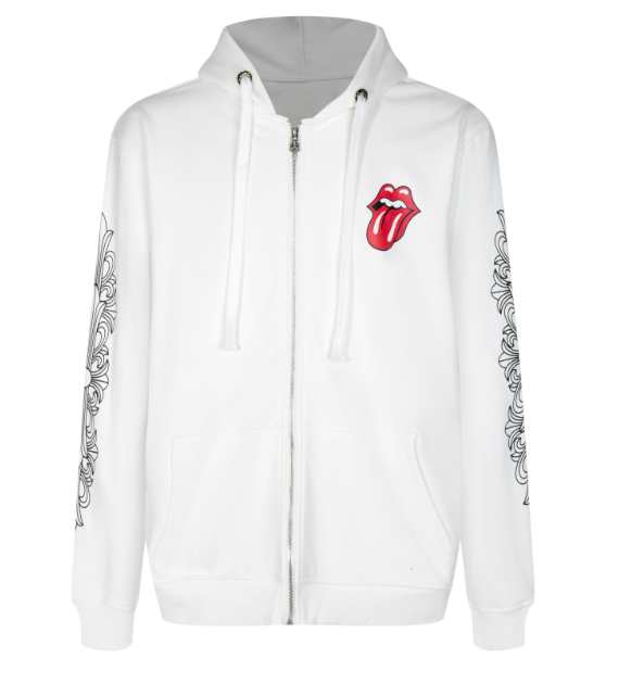 Chrome Hearts Red Lips hooded sweatshirt jacket