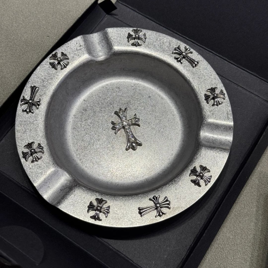 Chrome Hearts Cross Stainless Steel Cigar Ashtray