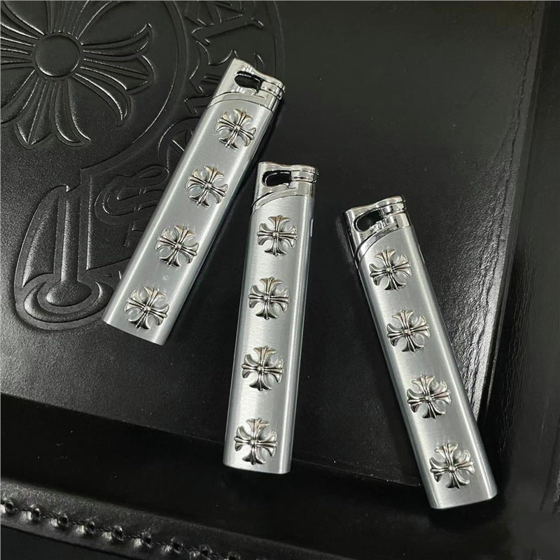 chrome hearts brushed heavy metal lighter