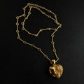 Chrome Hearts Golden Tomb Heart Pendant