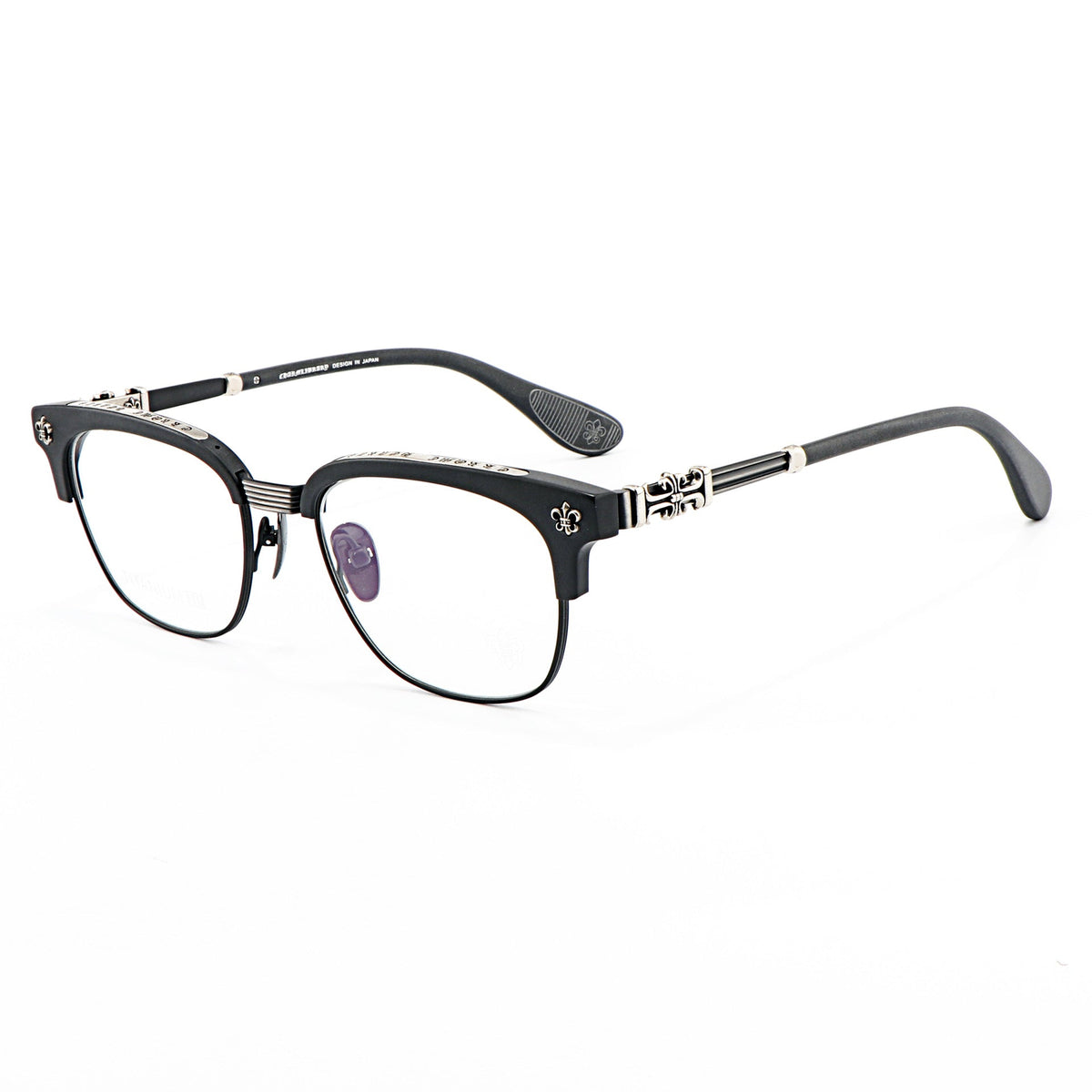 Chrome Hearts Chic Understated Luxury Style Half-Rim Glasses