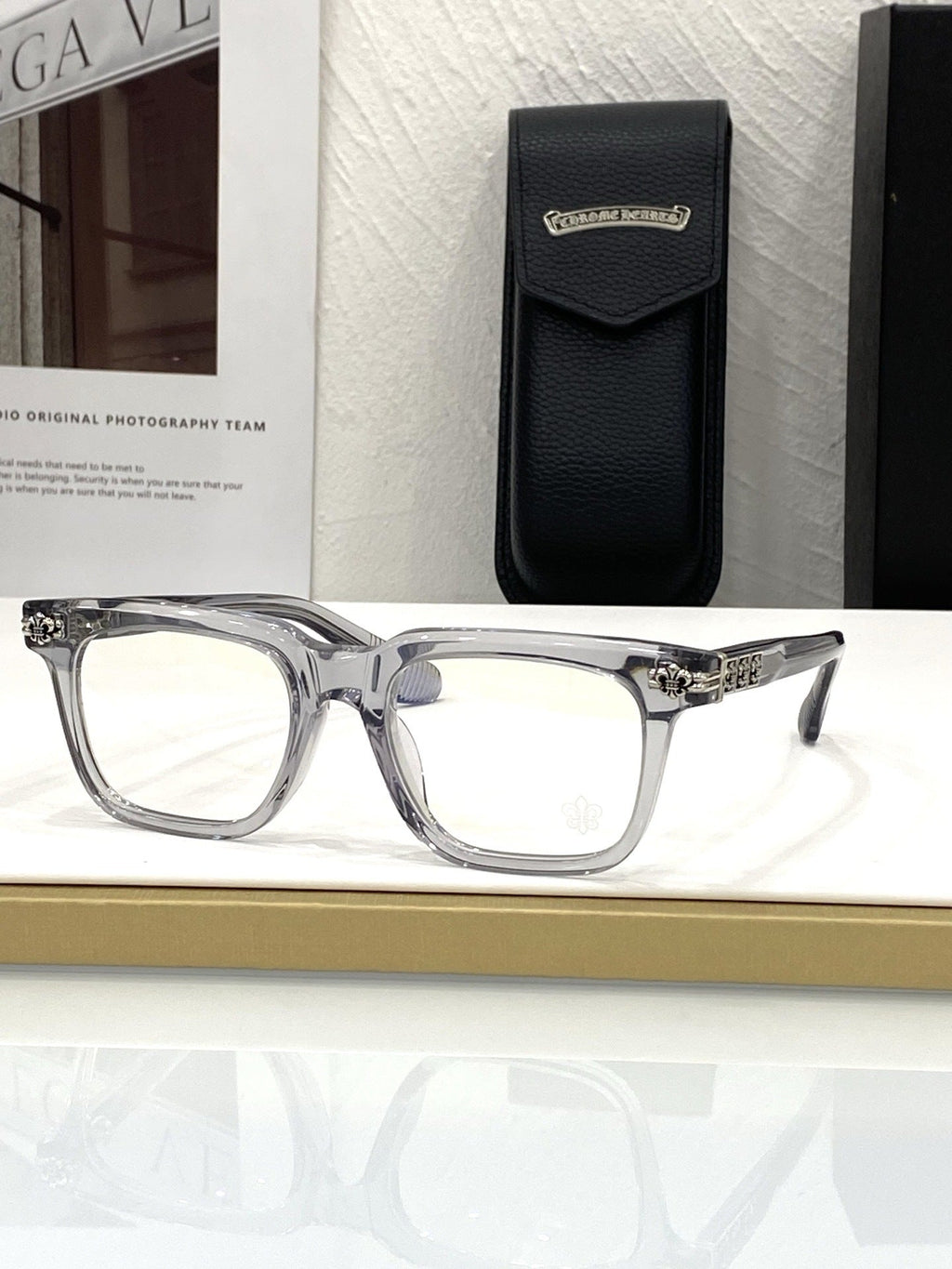 Chrome Hearts hand polished and manufactured glasses
