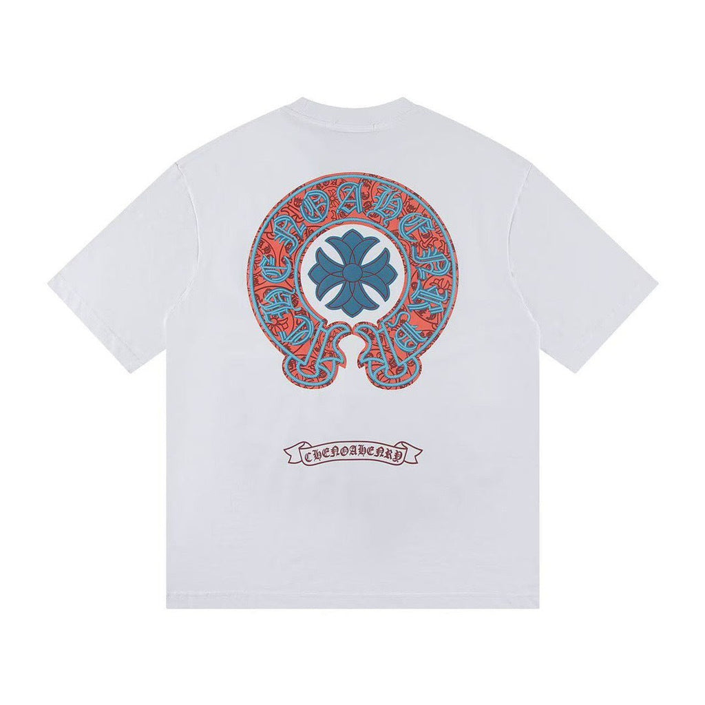 Chrome Hearts letter embroidery short-sleeved shirt