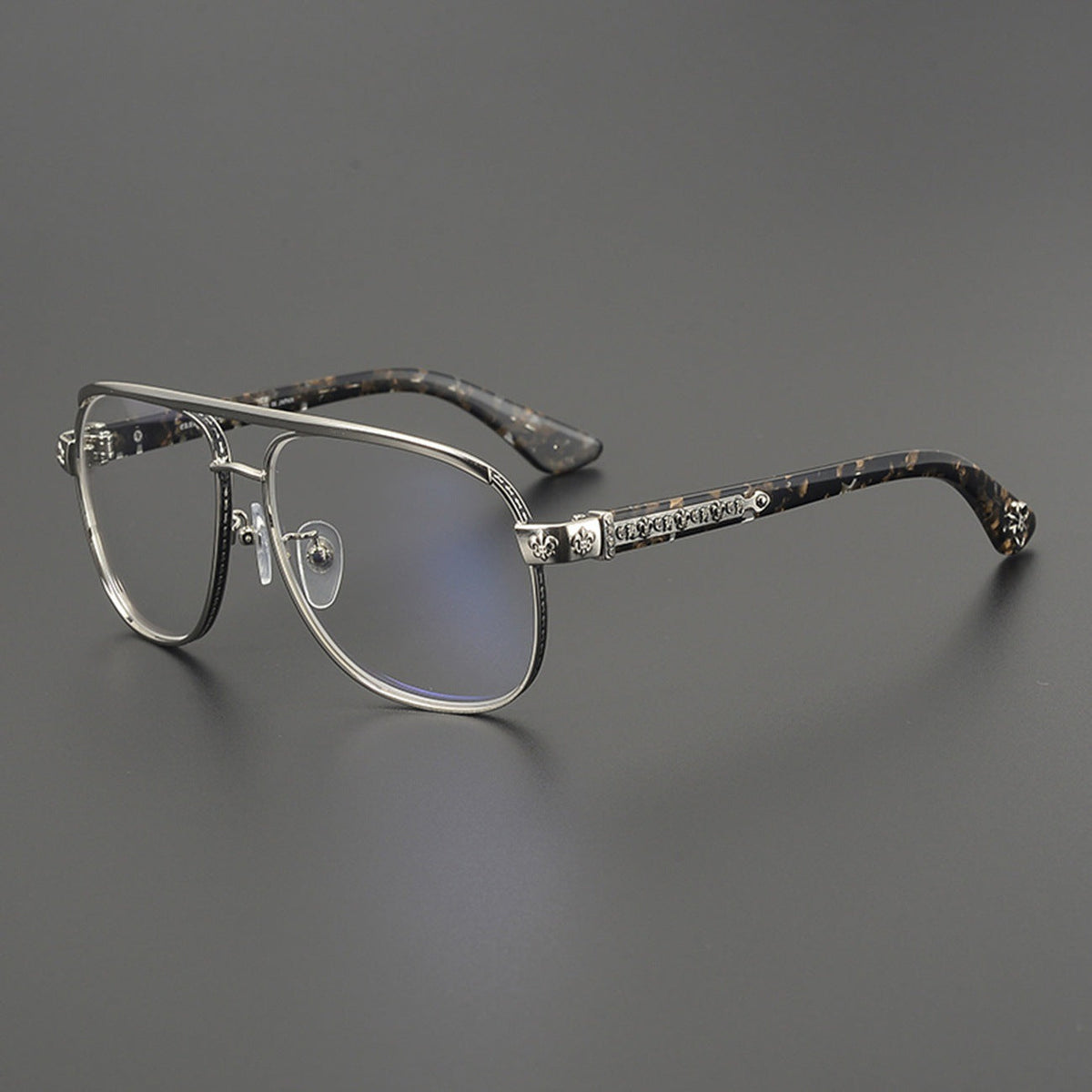 Chrome Hearts Hand-Engraved Aviator Glasses