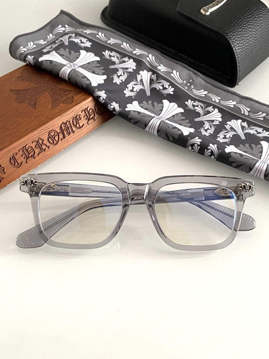 Chrome Hearts hand polished and manufactured glasses