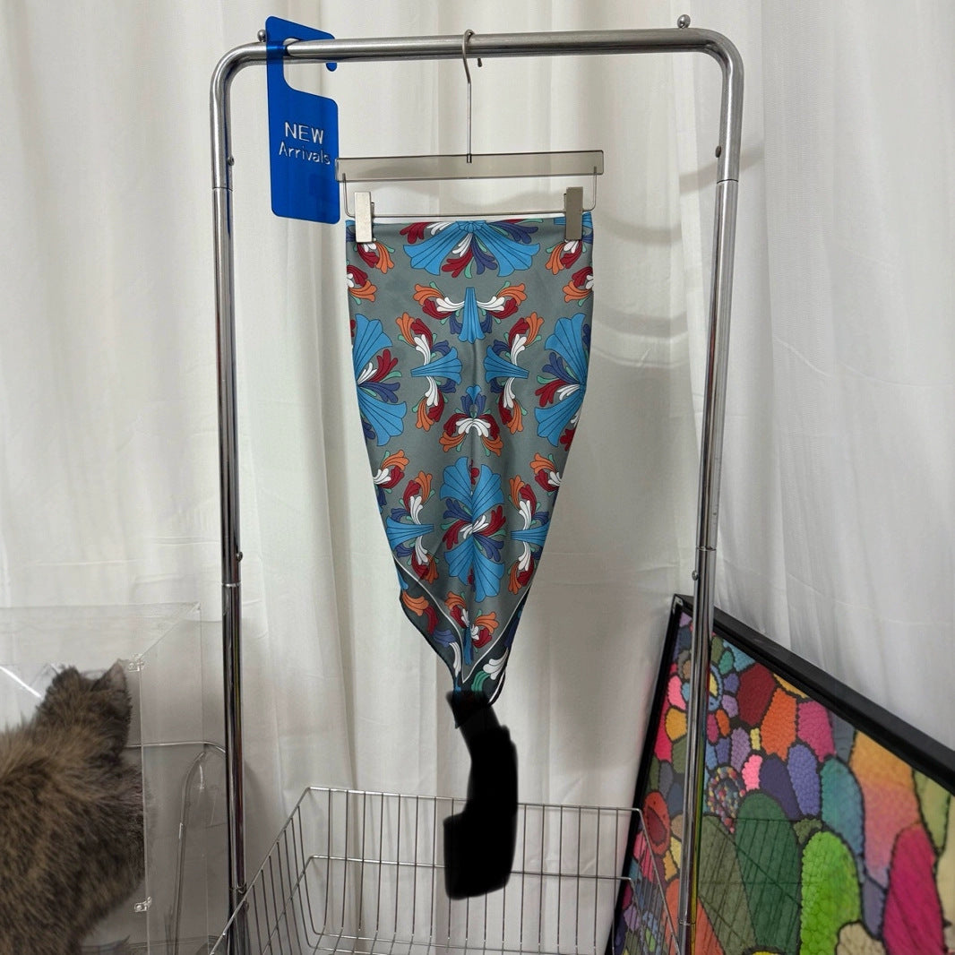 Chrome Hearts multifunctional silk scarf