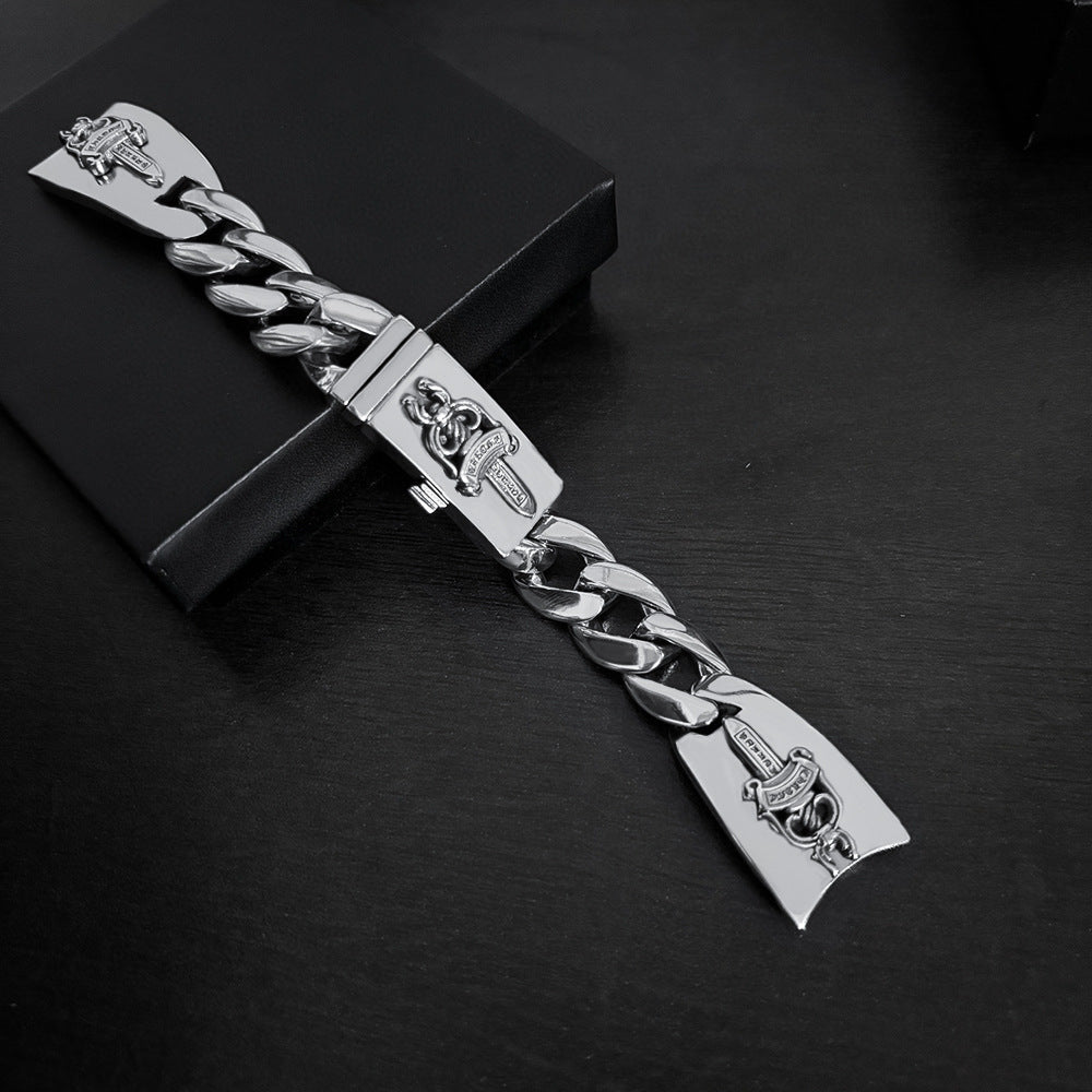 Chrome Hearts sword cross flower watch bracelet