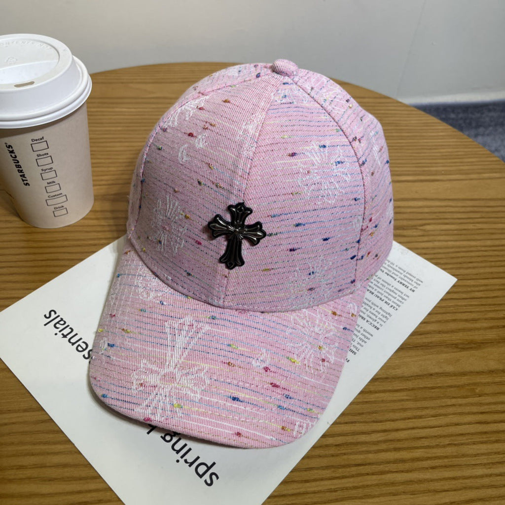 Chrome Hearts Ripped Denim Baseball Cap