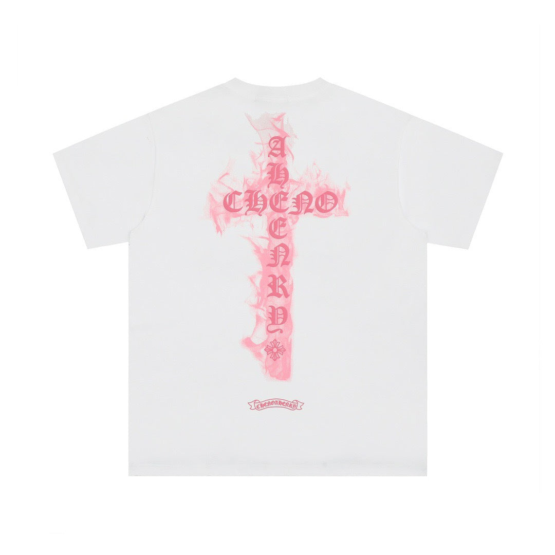 Chrome Hearts letter embroidery short-sleeved t shirt