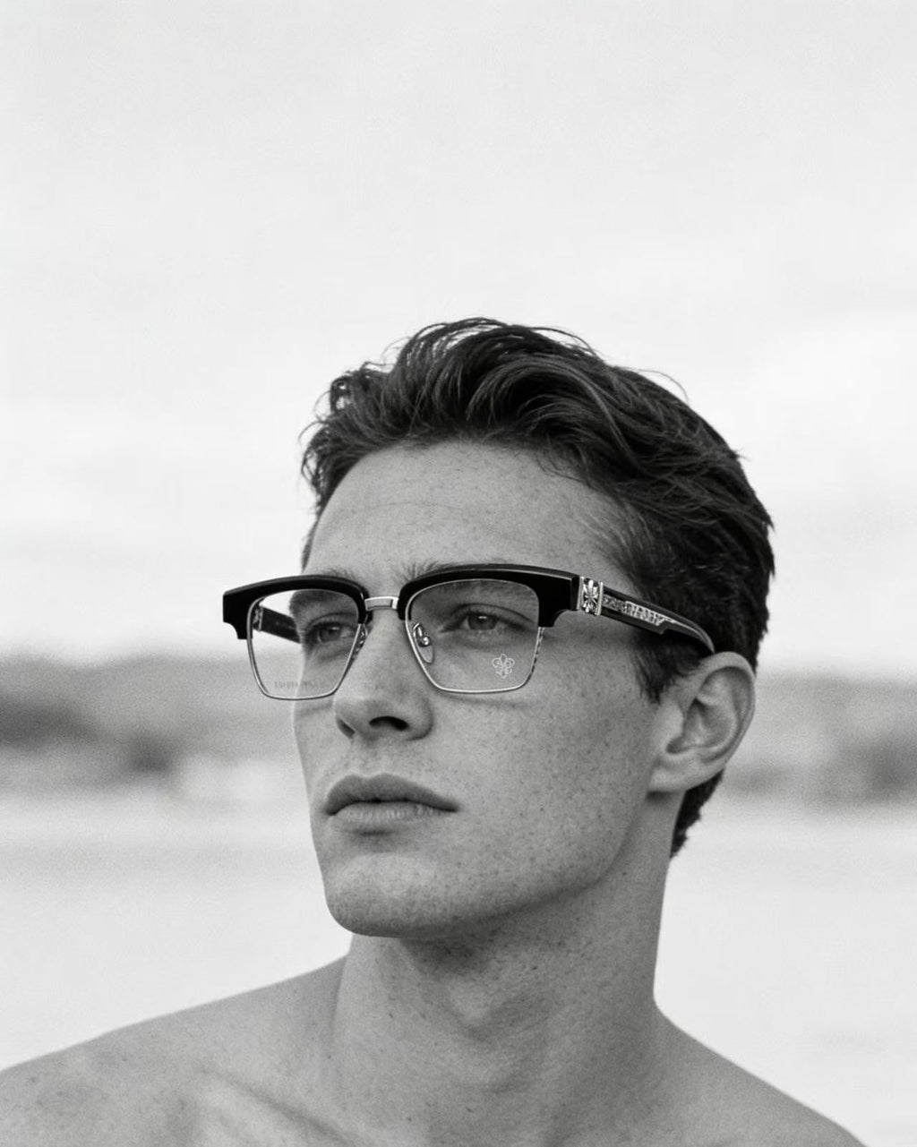 Chrome Hearts Heavy Industries Business Titanium Frame Eyeglasses