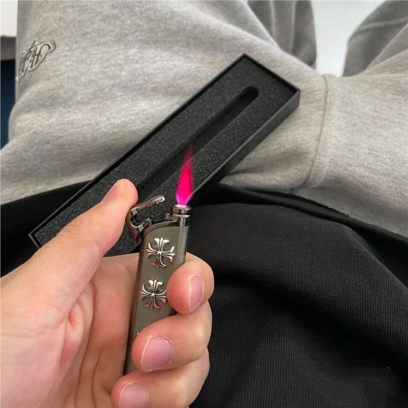 chrome hearts brushed heavy metal lighter