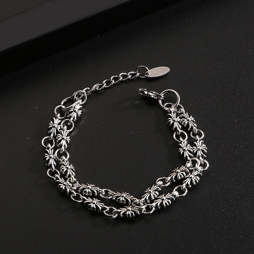 Chrome Hearts adjustable cross versatile bracelet