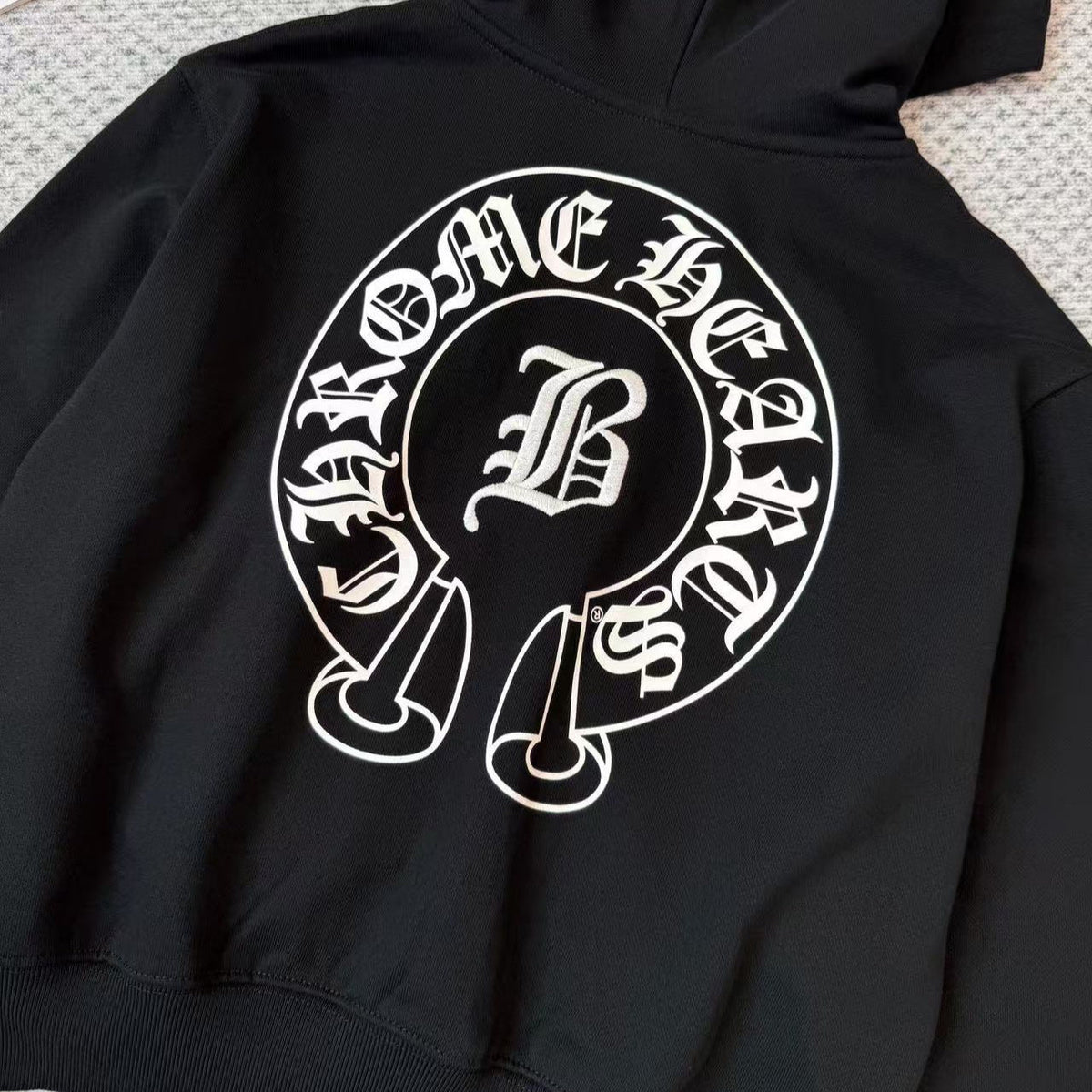 Chrome Hearts embroidered horseshoe print hoodie