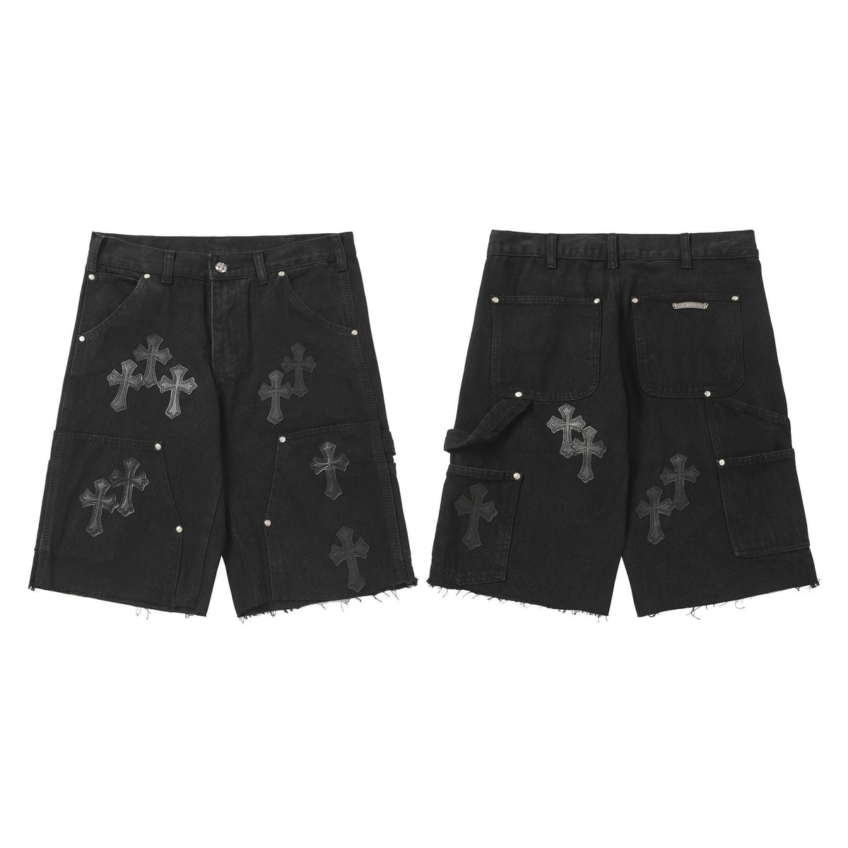 Chrome Hearts casual versatile distressed jeans