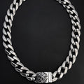 Chrome Hearts thick sword cross flower hip-hop necklace