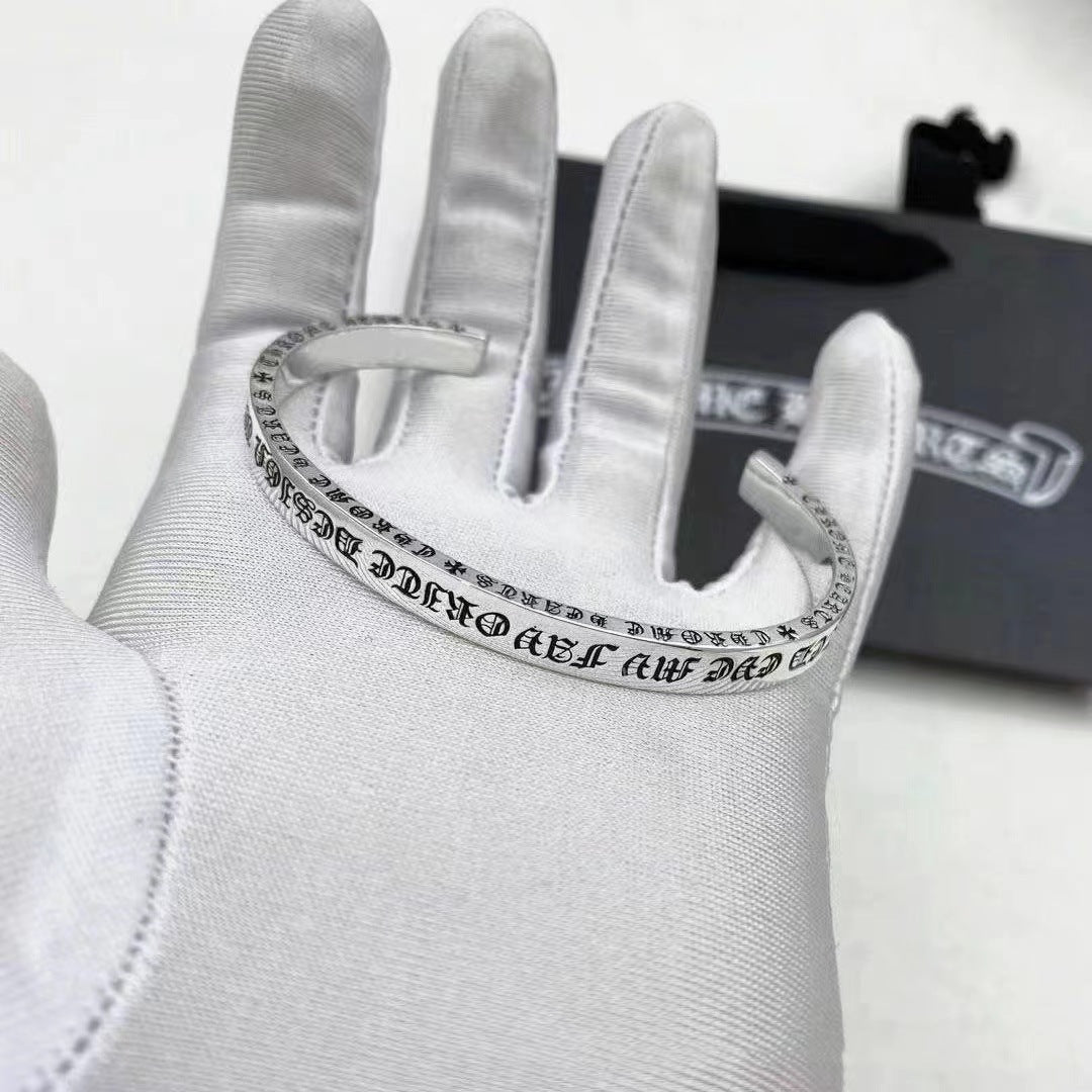 Chrome Hearts retro classic cross flower open bracelet