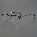 chrome hearts titanium steel ultra-light cloud half-frame glasses