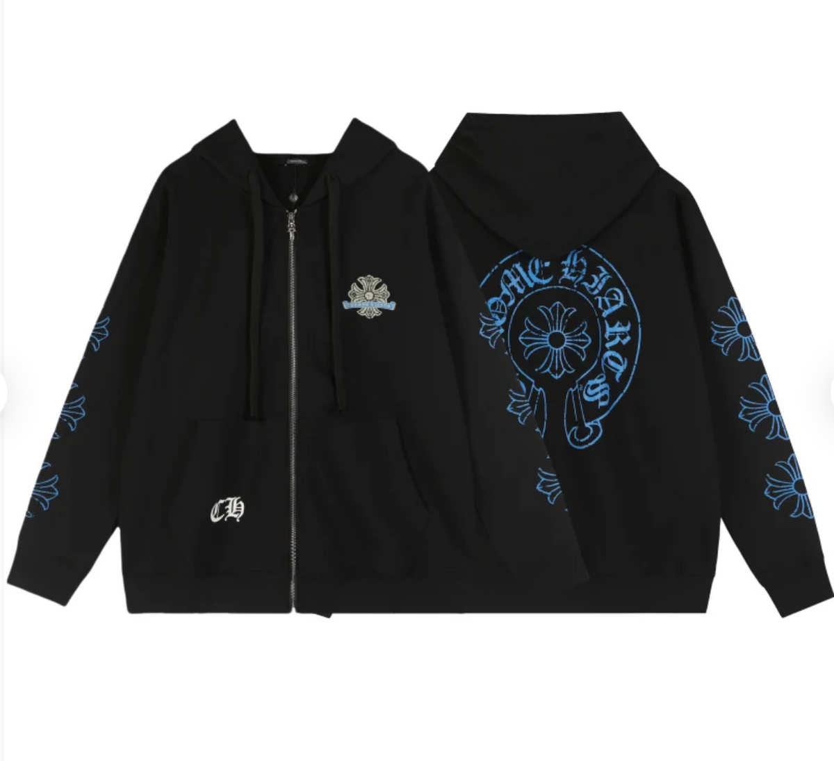 Chrome Hearts New Zip Up Hoodie -TQ72