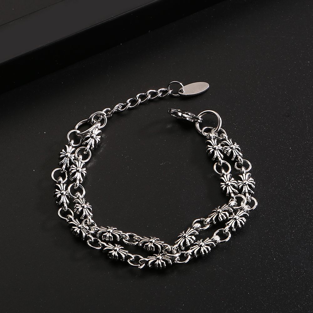 Chrome Hearts double-layer simple bracelet