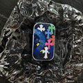 Chrome Hearts Windproof Lighter with Colorful Graffiti Art